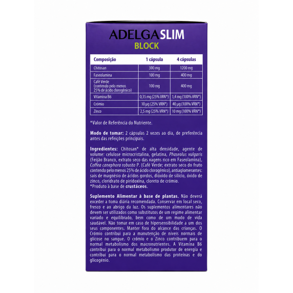 АДЕЛЬГА СЛИМ БЛОК (Втрата ваги) 60 капсул ADELGA SLIM BLOCK