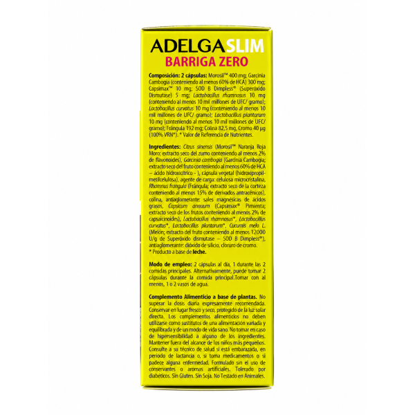 АДЕЛЬГА СЛИМ БАРИГА ЗЕРО (ПЛОСКИЙ ЖИВІТ) 30 капсул ADELGA SLIM BARRIGA ZERO