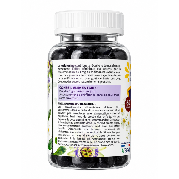 Органічні жувальні цукерки для сну Gummies Sommeil (60 шт)